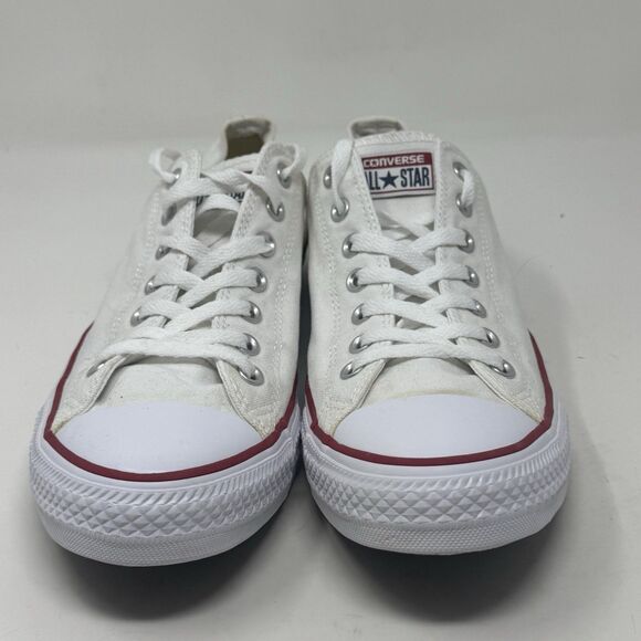 Converse All Star Chuck Taylor Sneakers Mens 12 White Canvas Low Top Shoes - Picture 6 of 16